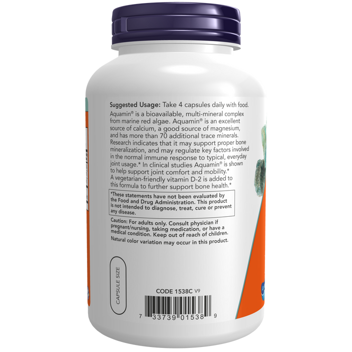 Calcio, Alga Mineral Roja (180 Capsulas)