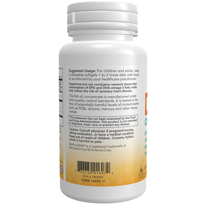 DHA Masticable para Niños 100 mg (60 softgels)