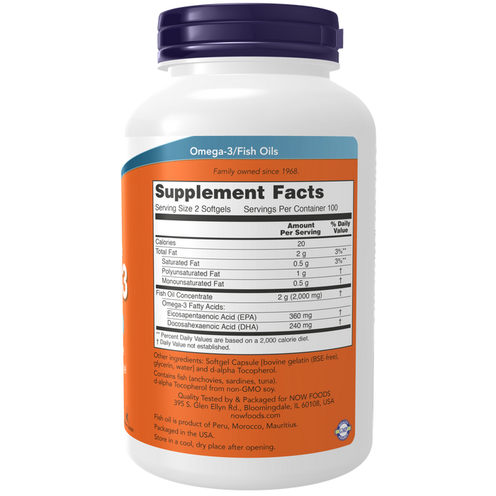 Omega-3 Destilada Molecularmente (200 softgels)