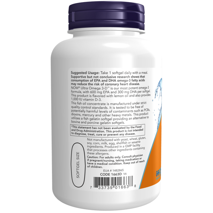 Ultra Omega 3D™ (90 Fish softgels)