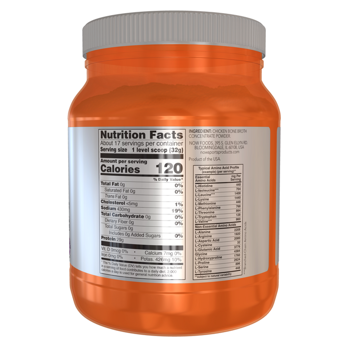 Proteina de Caldo de Huesos de Pollo (1.2 lbs 544 g)