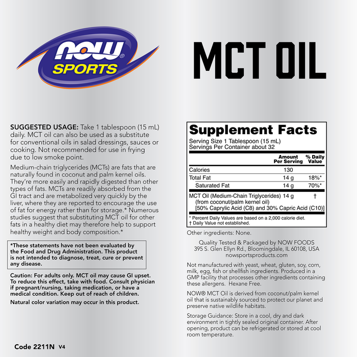 MCT Oil (16 fl oz 473 ml)