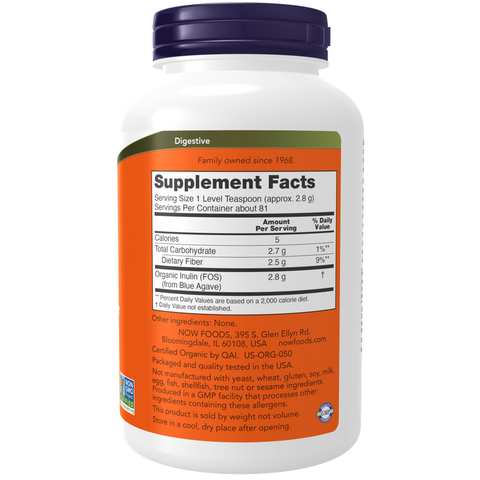 Inulina Prebiotica Organica en Polvo (8 oz 226 g)