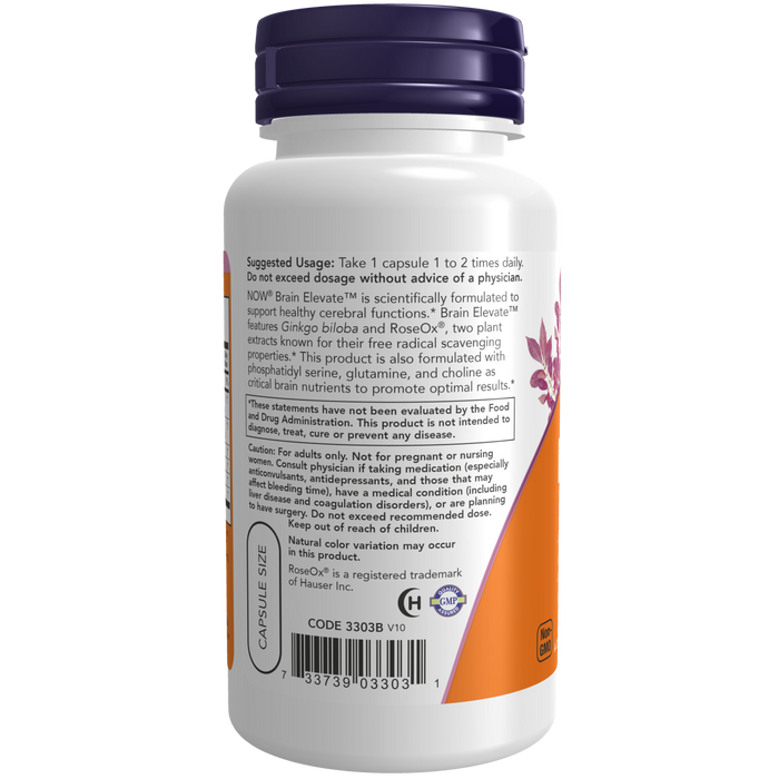 Brain Elevate Funcion Cognitiva (60 veg caps)