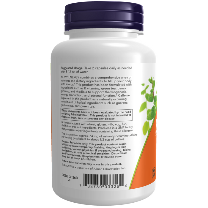 Metabolismo y Salud Adrenal (90 cápsulas vegetales) | NOW