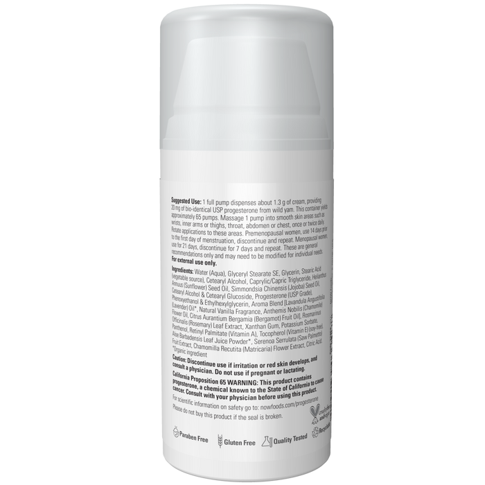 Crema de Progesterona de Camote Silvestre con Lavanda Para la Piel (3oz/85gr)
