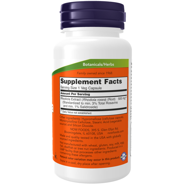Rhodiola (60 VegCaps)/ Rhodiola 500mg Extract 3%