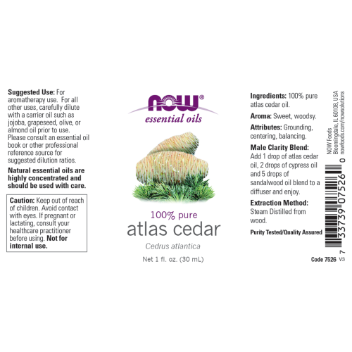 Aceite de Cedro Atlas (1 fl oz 30 ml)