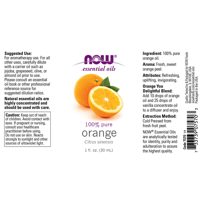 Aceite Esencial de Naranja (1 fl oz 30ml)