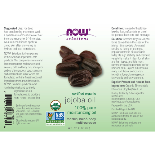 Aceite de Jojoba Organico (4 fl oz 118 ml)