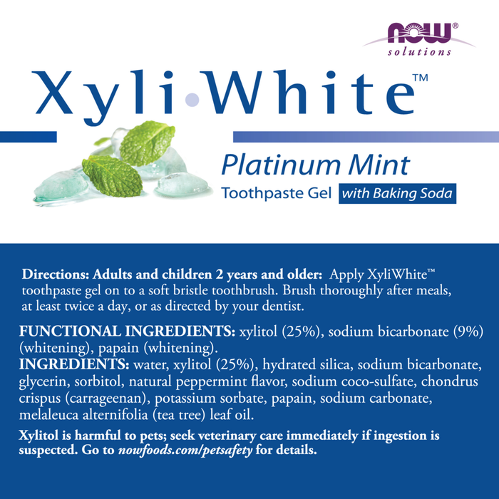 Pasta Dental Xyliwhite™ Platinum Mint con Bicarbonato de Sodio (6.4 oz 181 g)
