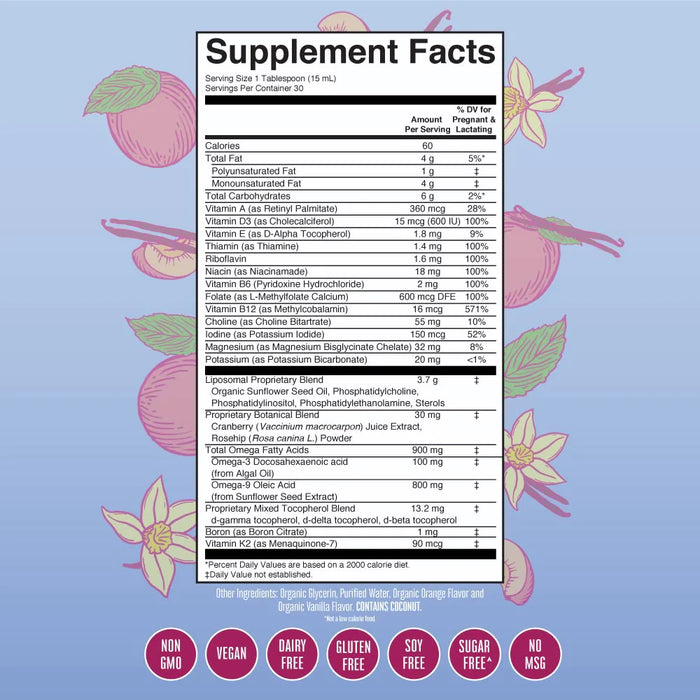 Multivitaminico Liposomal Prenatal y Posnatal (15.22 fl oz/450.10ml), Mary Ruth´s