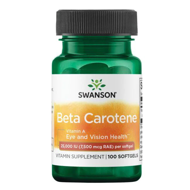 CC Betacaroteno Vitamina A 25000 IU (100 softgels) , Swanson