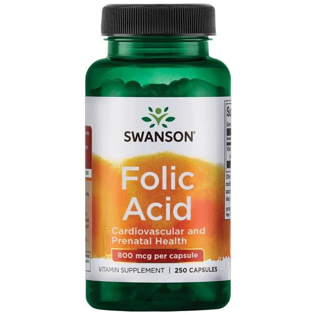 Acido Folico 800 mcg (250 caps), Swanson