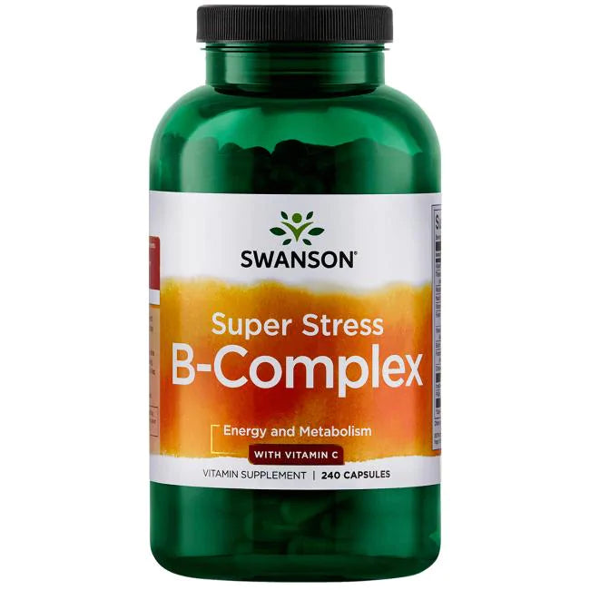 Complejo B con Vitamina C para la Salud ante el Estrés (240 cápsulas) | Swanson