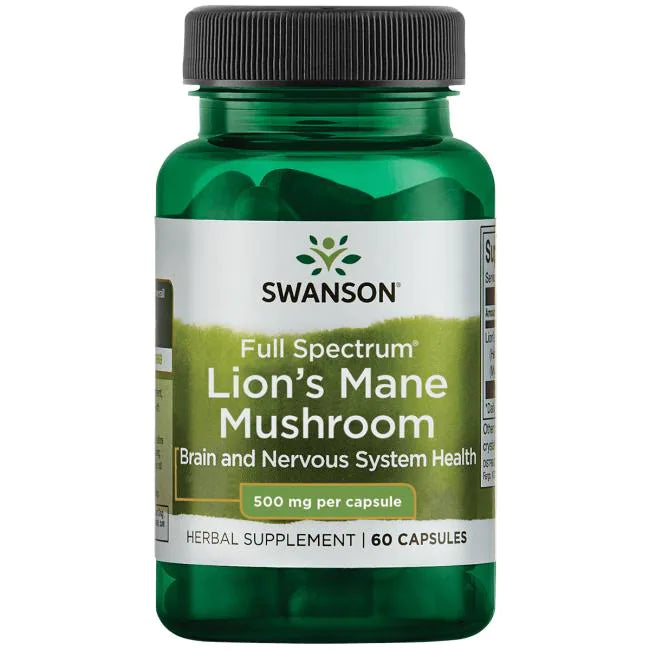 Hongo Melena de Leon 500 mg (60 caps), Swanson