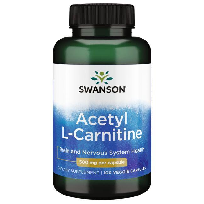CC Acetil L-Carnitina 500mg (100 veg caps), Swanson
