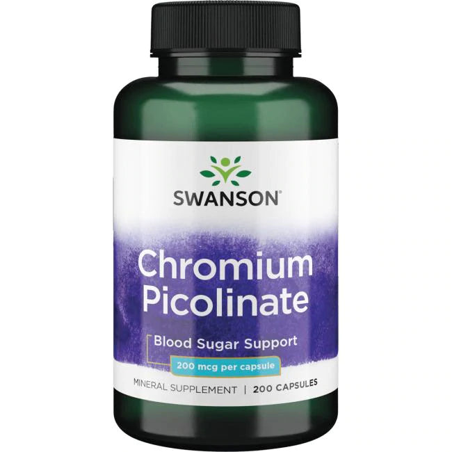 Picolinato De Cromo 200 mcg (200 caps), Swanson