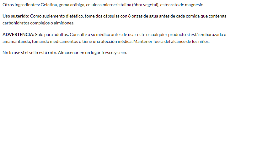 Swanson Carb Regulator Phase 2 - White Kidney Bean Extract (180 Caps/500mg)/ White Kidney Bean Extract