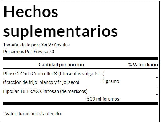 Diet Duo Con Judía Blanca (60 caps) , Swanson