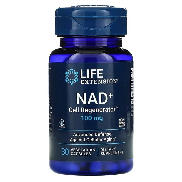NAD+ 100 mg Regenerador Celular (30 veg caps), Life Extension