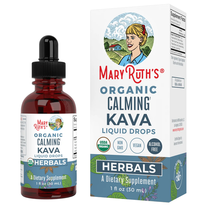 Calmantes de Kava Organicas, Liquido (1 fl oz 30 ml), Mary Ruth's
