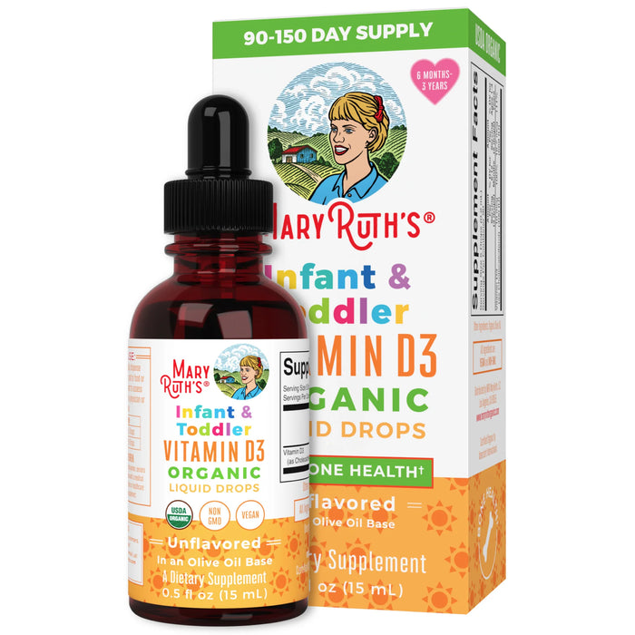 Vitamina D3 para Infantes, Liquida (0.5 fl oz 15 ml), Mary Ruth's